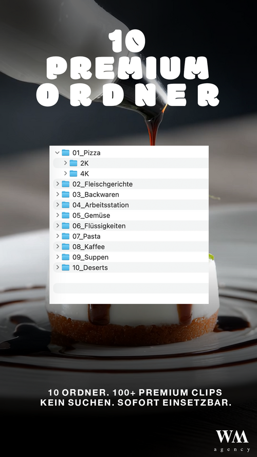 100+ Food & Cooking Clips (4K) – Premium Creator Archiv